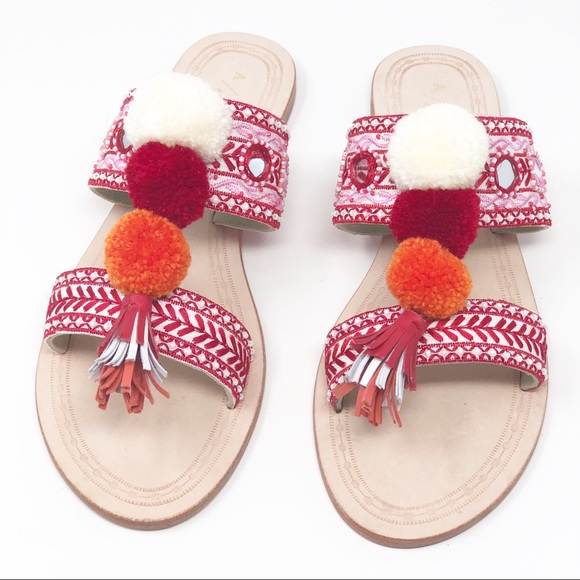 Anthropologie Well-Embellished Slide Sandals - Picture 3 of 11